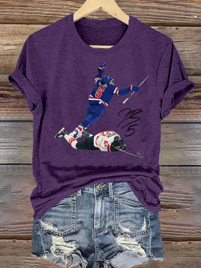 Women's  Funny Character Print T-Shirt