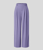 FlexTM High Waisted Side Pocket Wide Leg Waffle Work Pants