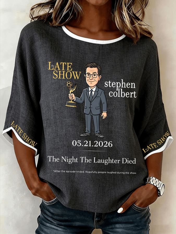 🔥Buy 3 Get 15% Off🔥Women's "Night When Laughter Stops" Printed Comfortable Top