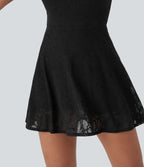 Lace 2-in-1 Mini Dance Active Dress with Pockets-Easy Peezy