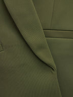 Loose Pleated Sleeve Suit Jacket