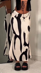 Women Printed Casual Skirt