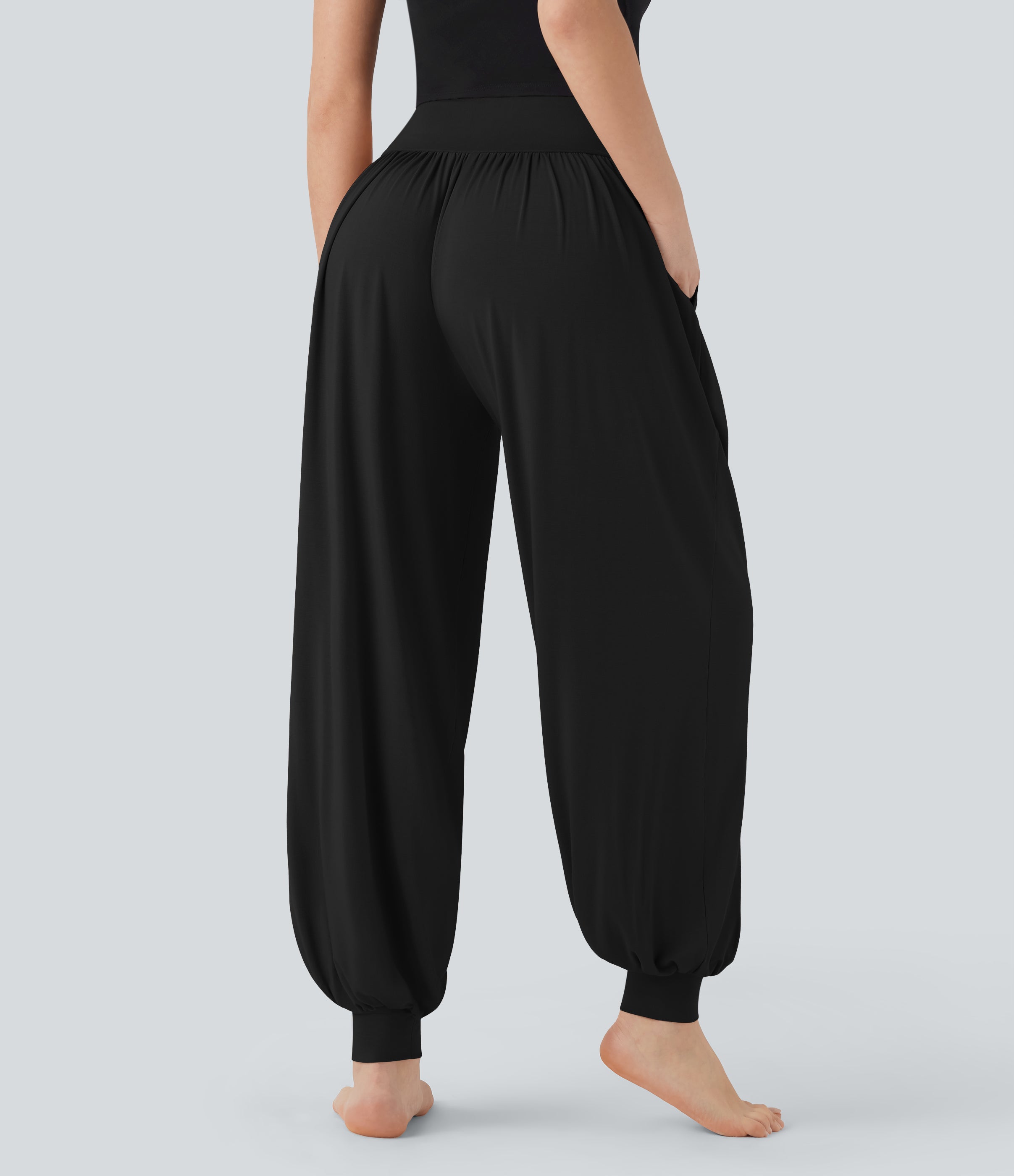 SoCinched High Waisted Tummy Control Yoga Joggers with Pockets