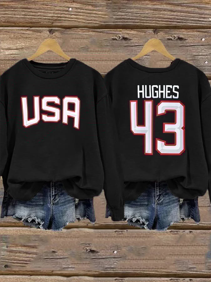 Women's  USA Print Sweatshirt
