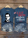 🔥Buy 3 Get 15% Off🔥V-Neck Retro Last Show 05.21.2026 Print T-Shirt
