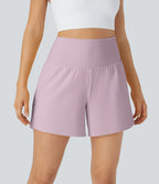 2026🔥UK Super High Waisted Back Pocket & Side Hidden Pocket 2-in-1 Yoga Shorts