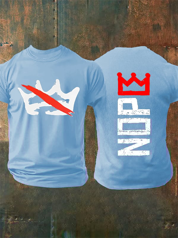 🔥Buy 3 Get 15% Off Men's Nope, No Kings In America Print T-shirt