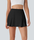 SoftlyZeroTM QuickDry High Waisted Tummy Control Removable Bow Casual Skirt with Built-in Shapewear Shorts