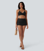 Mid Rise 2-in-1 Bikini Skirt Swimsuit