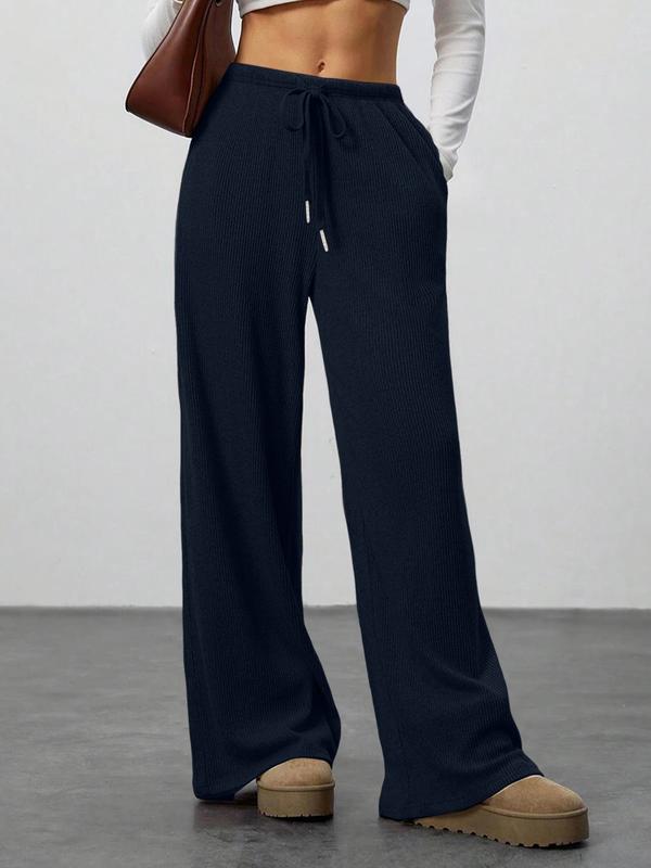 High Waist Comfortable Wide Leg Casual Jogging Pants, Versatile Athletic Trousers for Relaxed Fit, Ideal for Everyday Wear