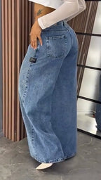Women Spliced and Hot Diamond Casual Jeans