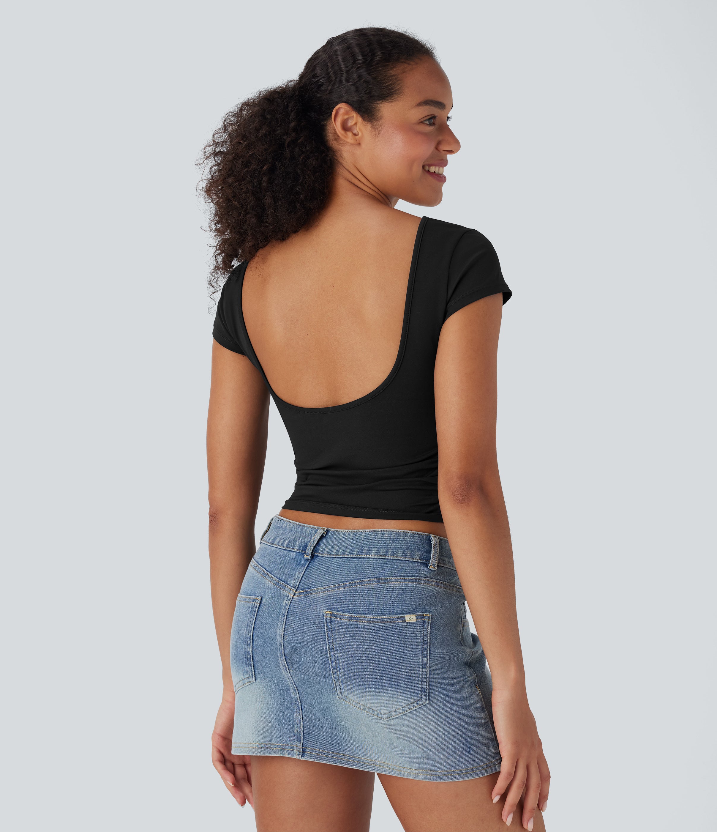 Ruched Skinny Top