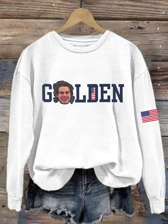Women's  Hockey Print Sweatshirt