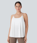 SoftlyZeroTM Airy Halter Draped Cool Touch Yoga Sports Top-D/DD/DDD/F Cups-UPF50+