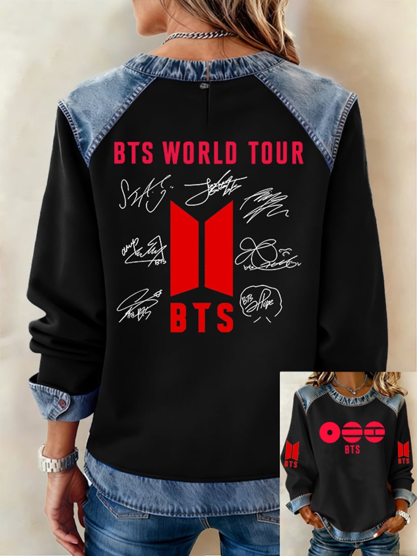 Women'S 2026 Bts Comeback Printed Casual Sweatshirt
