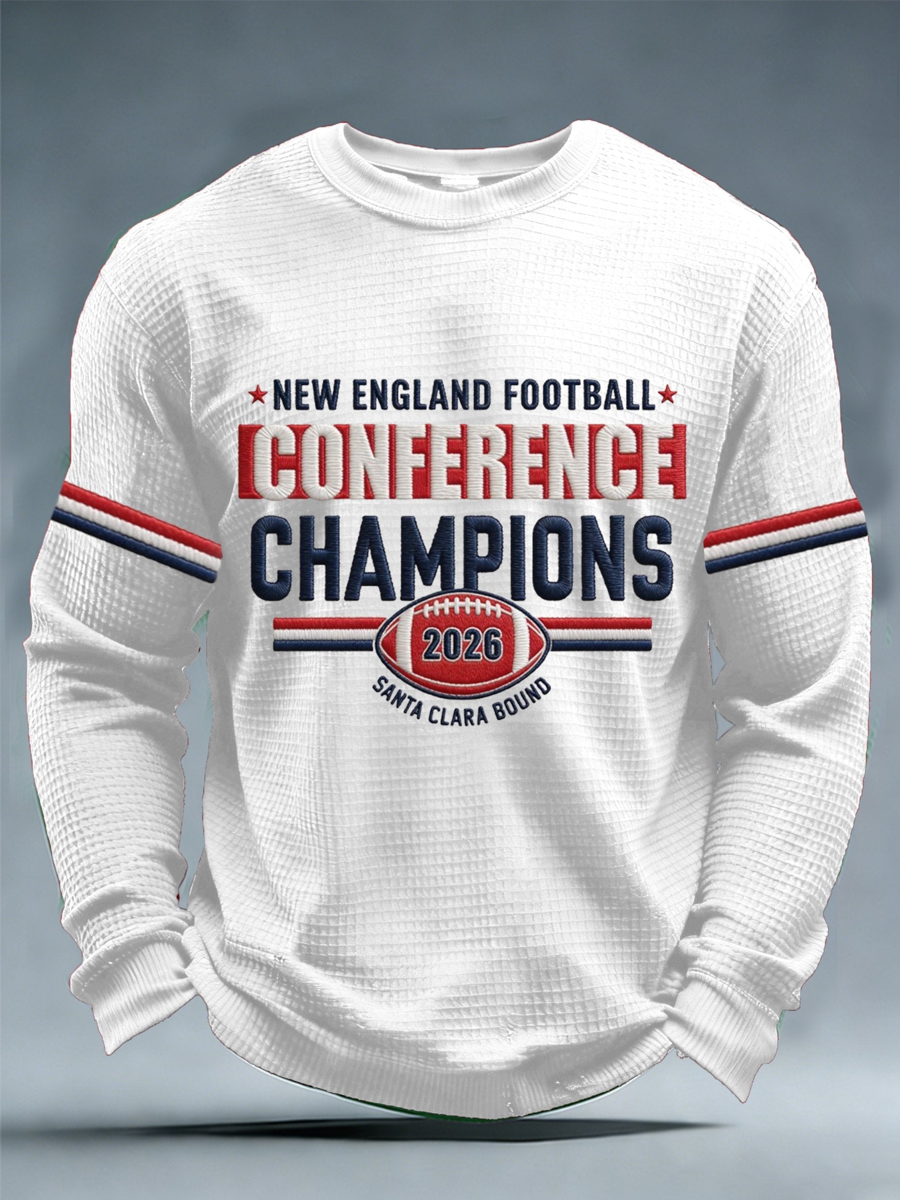 Men's Football Printed Waffle Top