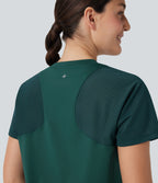 Cut Out Short Sleeve Running Sports Top