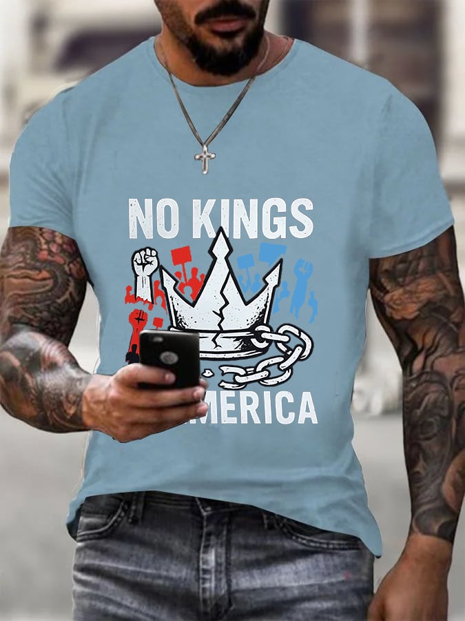 We Serve For The Country Not For The King Print  T-Shirt