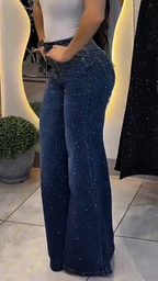 Womens Ironing Diamond Wash Water Casual Jeans