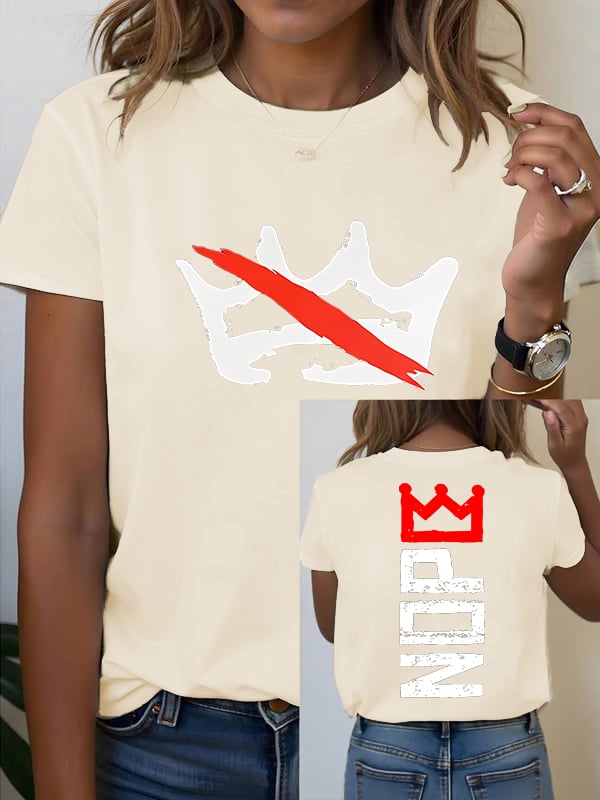 🔥Buy 3 Get 15% Off Women's  America has no kings Printed Casual T-Shirt