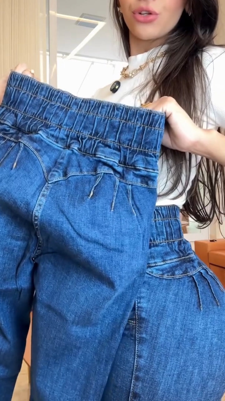 Women High Waist Stretch Casual Jeans