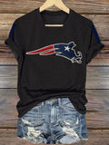 Women's Football Printed T-Shirt