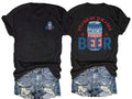 🔥Buy 3 Get 15% Off🔥It’s a Bad Day to Be a Cold Beer,  Funny 4th of July Drinking Shirt