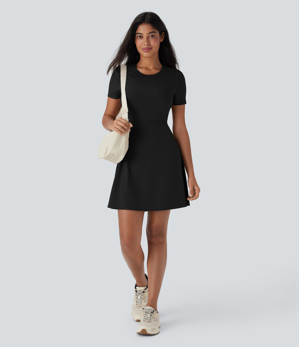 Cut Out Flare Mini Dance Active Dress-D/DD/DDD/F Cups