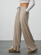 High Waist Comfortable Wide Leg Casual Jogging Pants, Versatile Athletic Trousers for Relaxed Fit, Ideal for Everyday Wear