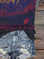 🔥Buy 3 Get 15% Off🔥Retro 8647 Starry Night Print T-Shirt