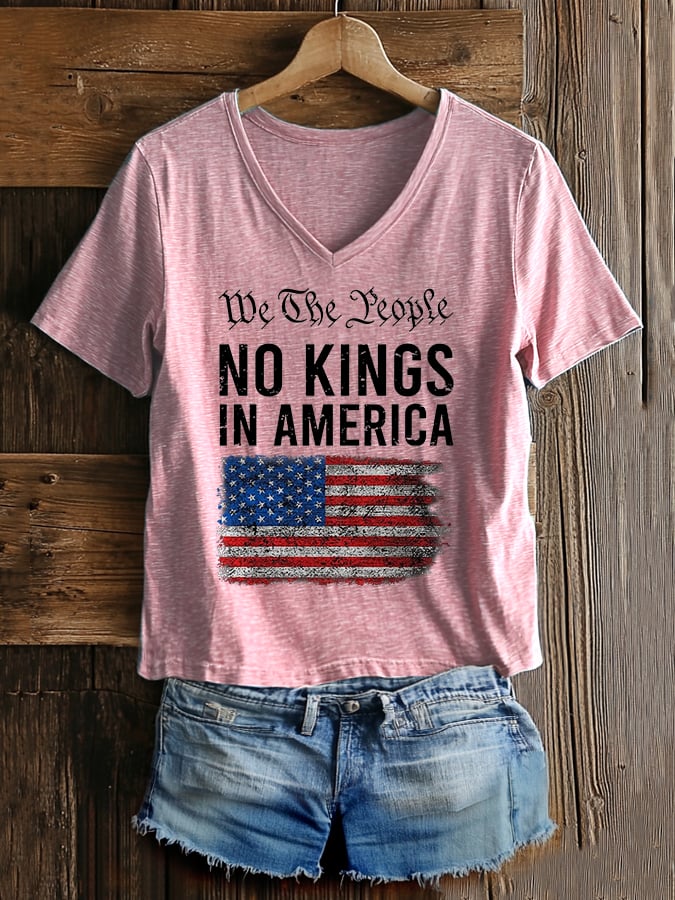 🔥Buy 3 Get 15% Off🔥Women's Casual Fashion American Kingless Printed T-Shirt