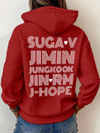Women's Retro Leisure  Print Hoodie
