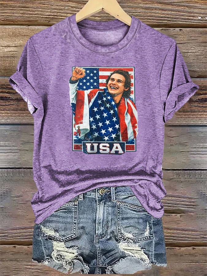 Women's  Funny Character Print T-Shirt