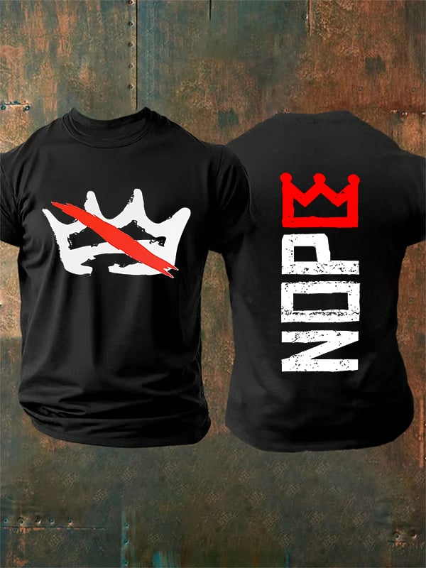 🔥Buy 3 Get 15% Off Men's Nope, No Kings In America Print T-shirt