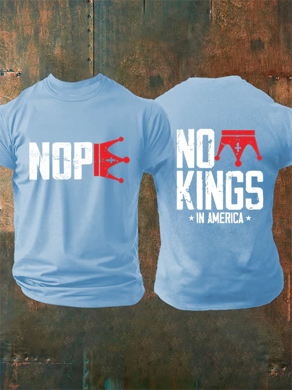 🔥Buy 3 Get 15% Off🔥Men's  No Kings In America T-Shirt