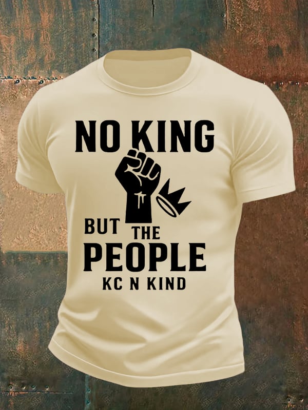 Men's no king but the people KC N kind print  T-Shirt