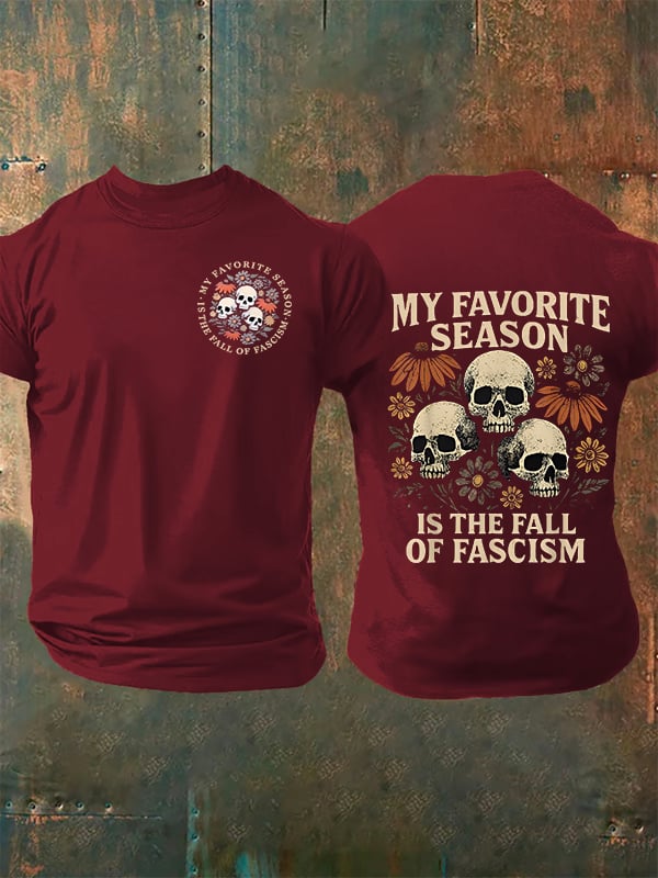 Men's MY FAVORITE SEASON Print  T-shirt