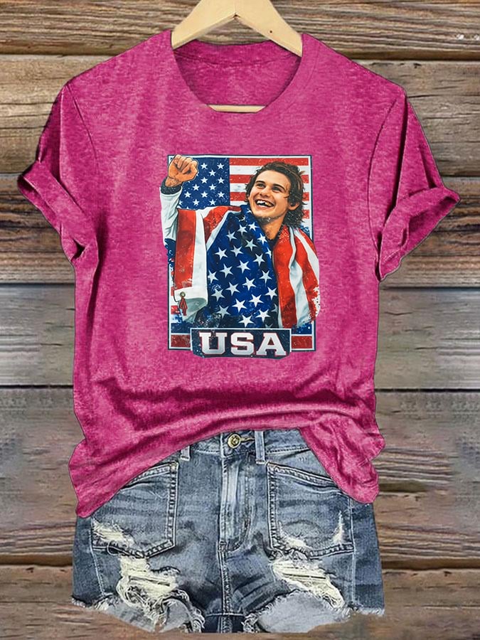 Women's  Funny Character Print T-Shirt