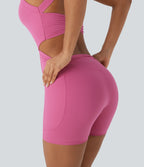 UltraSculptTM SoCinched Tummy Control Training Romper with Pockets-Easy Peezy Edition
