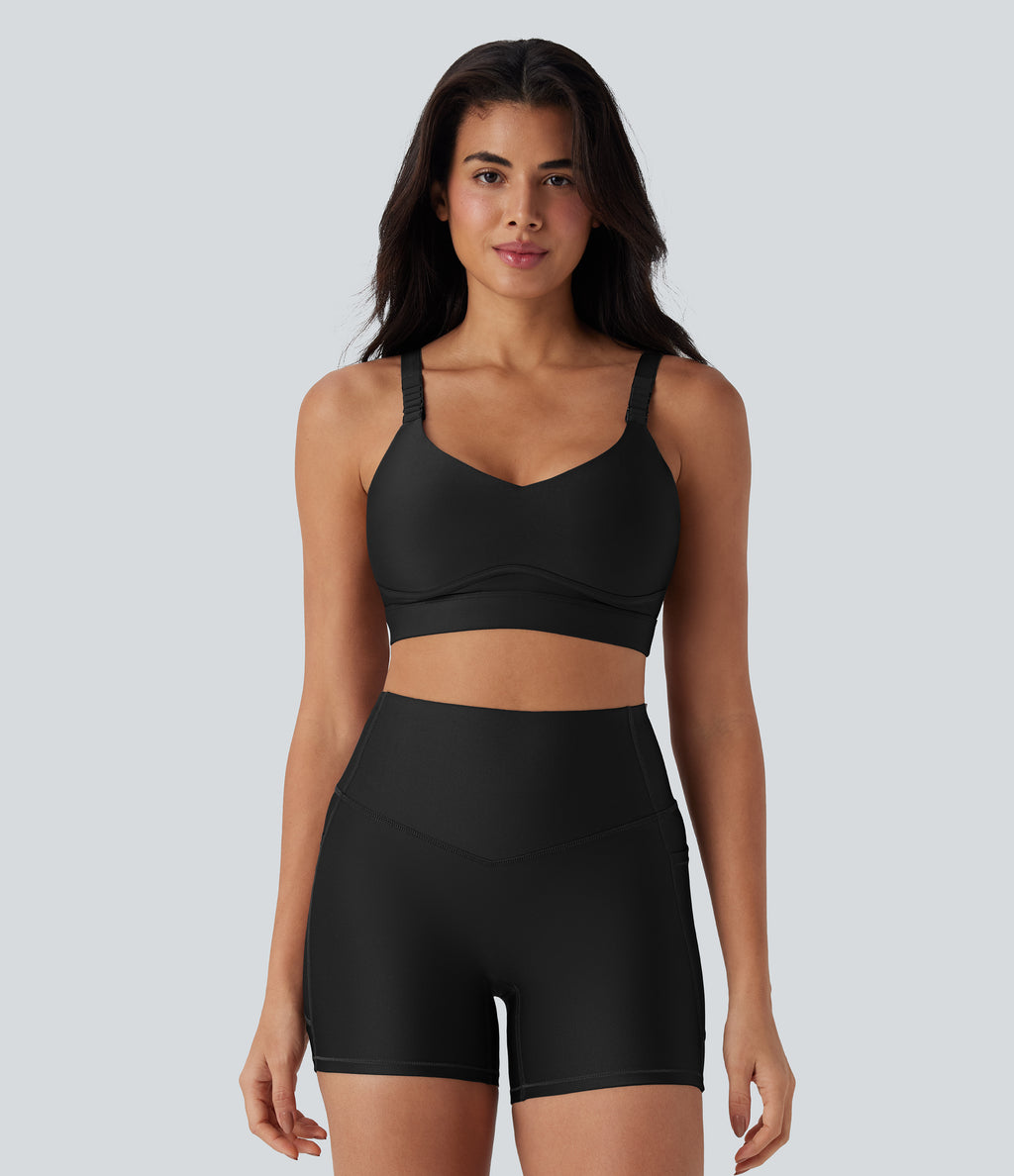 Medium Support Sheen Running Sports Bra