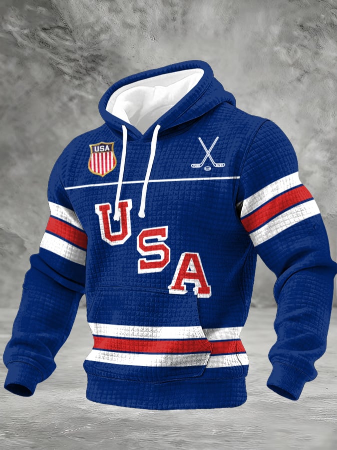 Men's USA Ice Hockey Print Hoodie