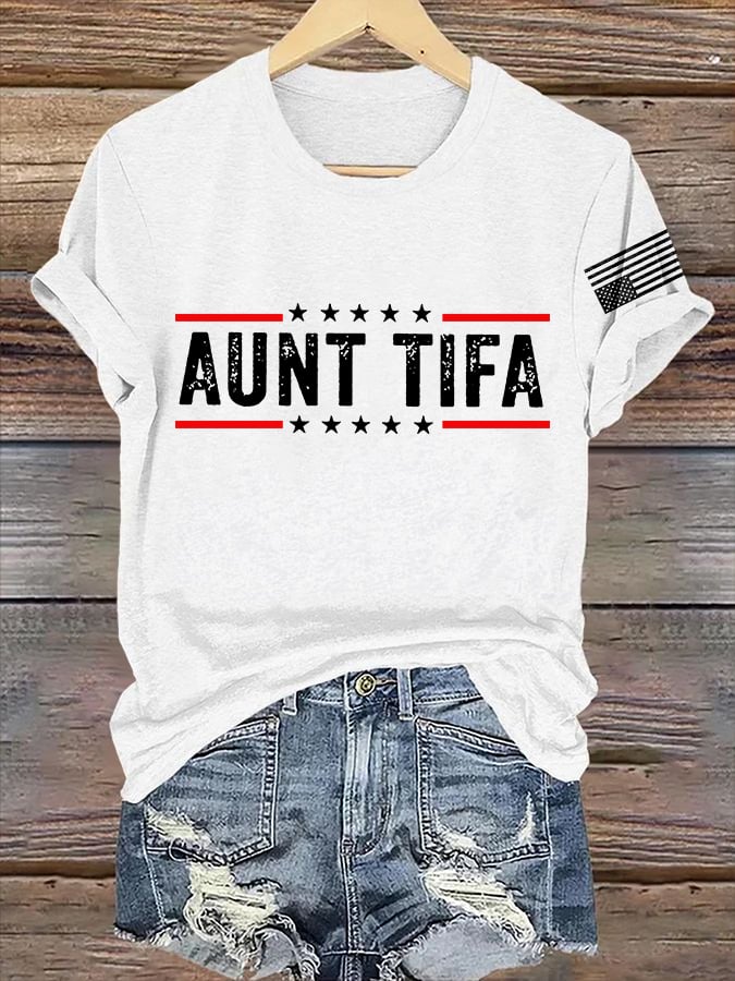 🔥Buy 3 Get 15% Off🔥Retro Aunt Tifa Print T-Shirt