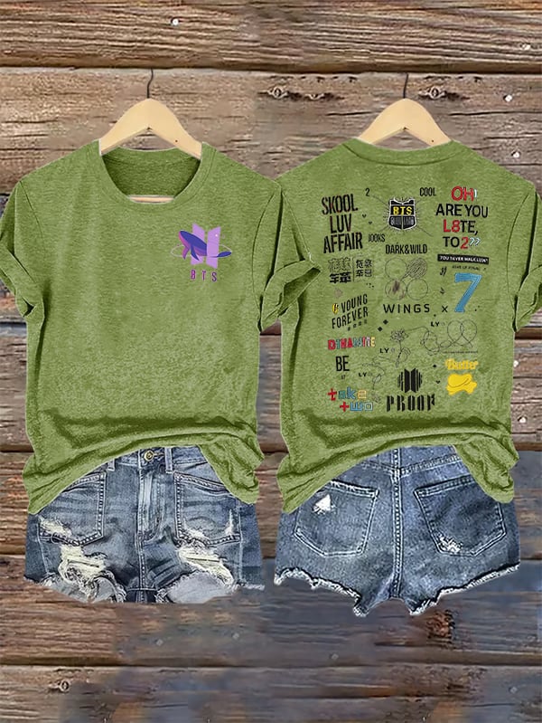 Women's  BTS Print T-Shirt