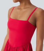 BreezefulTM 2-in-1 Quick Dry Mini Yoga Active Dress with Pockets-Easy Peezy Edition