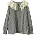 Big Cute Lace Collar Shirt