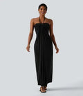 2026🔥 Halter Tie Back Maxi Dress with Pockets