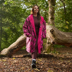 Drying Robe Water Resistant Wind Resistant Changing Soft Sherpa Fleece Lined Oversized Hooded Long Sleeve Coat Jacket