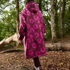Drying Robe Water Resistant Wind Resistant Changing Soft Sherpa Fleece Lined Oversized Hooded Long Sleeve Coat Jacket