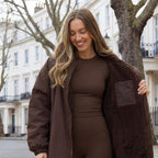 Drying Robe Water Resistant Wind Resistant Changing Soft Sherpa Fleece Lined Oversized Hooded Long Sleeve Coat Jacket