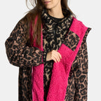 Drying Robe Water Resistant Wind Resistant Changing Soft Sherpa Fleece Lined Oversized Hooded Long Sleeve Coat Jacket